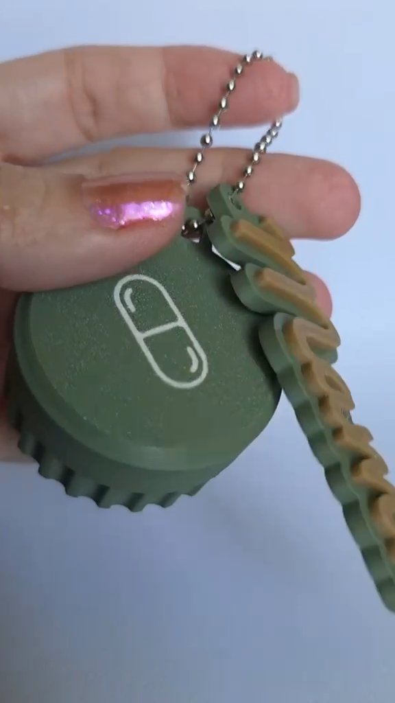 Pill holder keychain + you name video thumbnail